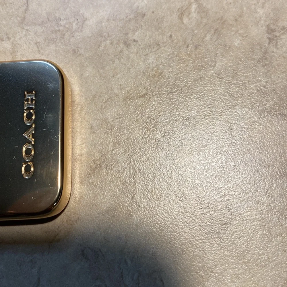COACH Logo NWT Rectangular Horse and Carriage Bag Charm